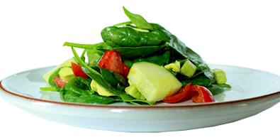 Cycle 3 Lunch Recipes Servings: 1 Avocado Spinach Salad 1 ounce Avocado (chopped) 1 handful Spinach 1/4 cup Grape Tomatoes 1 tsp Olive Oil 1 tsp Apple Cider Vinegar 1/2 Cucumber (chopped) 4-5 ounces