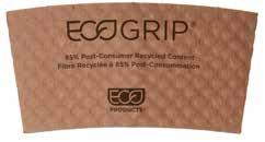 EcoGrip Hot Cup Sleeve EcoGrip Hot Cup Sleeves not only protect your hands, they