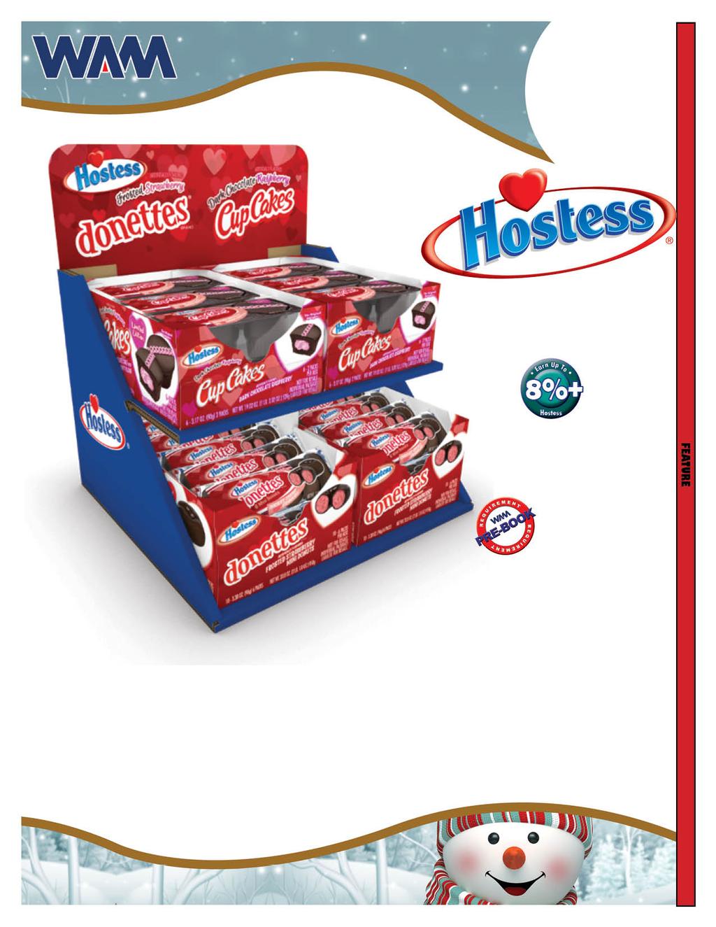 37.7% Delivery Date: 1/7/18 Hostess Valentine's Day Counter Unit (Fresh) #10199 $34.67 $1.00 $33.67 $1.69 37.