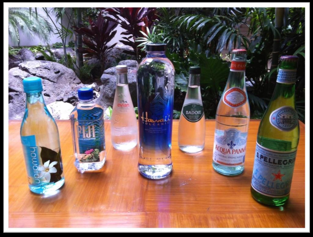 Bottled Waters Hawaiian Springs $4 Small $8 Large Upgrade any amenity with a selection of our premium waters listed below.