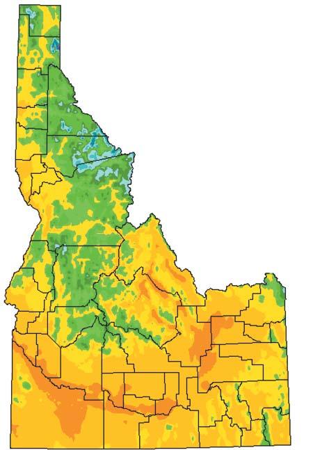 Idaho Annual Precipitation Trend