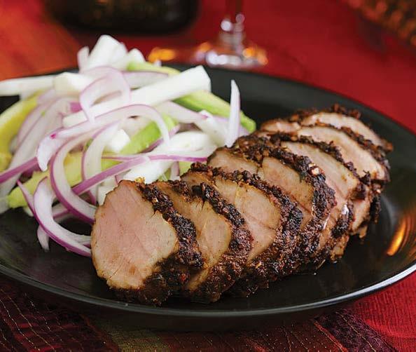 wednesday Yucatan Pork Tenderloin with Avocado-Jícama-Onion Salad Active time: 15 minutes Total time: 45 minutes Here s a pork dish for the well-traveled palate.