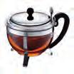 TEAPOT CHAMBORD The CHAMBORD Teapot comes with a wide filter basket in the borosilicate glass bowl which lets the tea leaves swirl freely and gives them the space they need to live up to their full