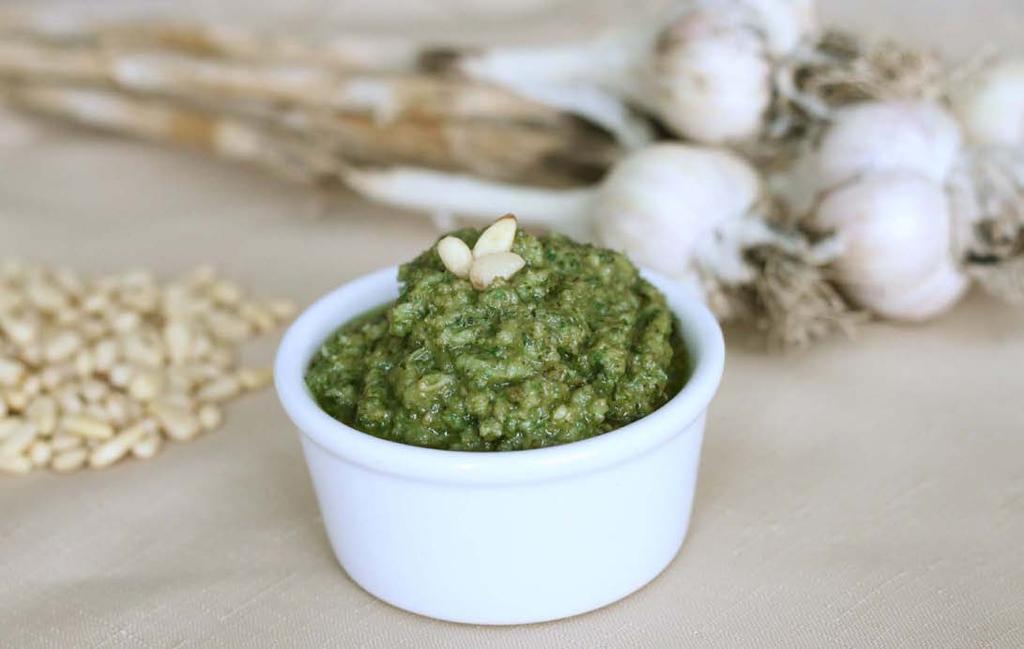 Pesto alla Genovese is a famous and flavoured condiment in Italy.