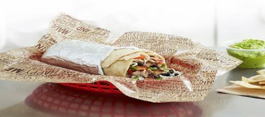 Picture of a chorizo burrito with 300 calories; burrito in picture was actually closer to 1,000 calories Chipotle tweeted in reply to customer complaints: