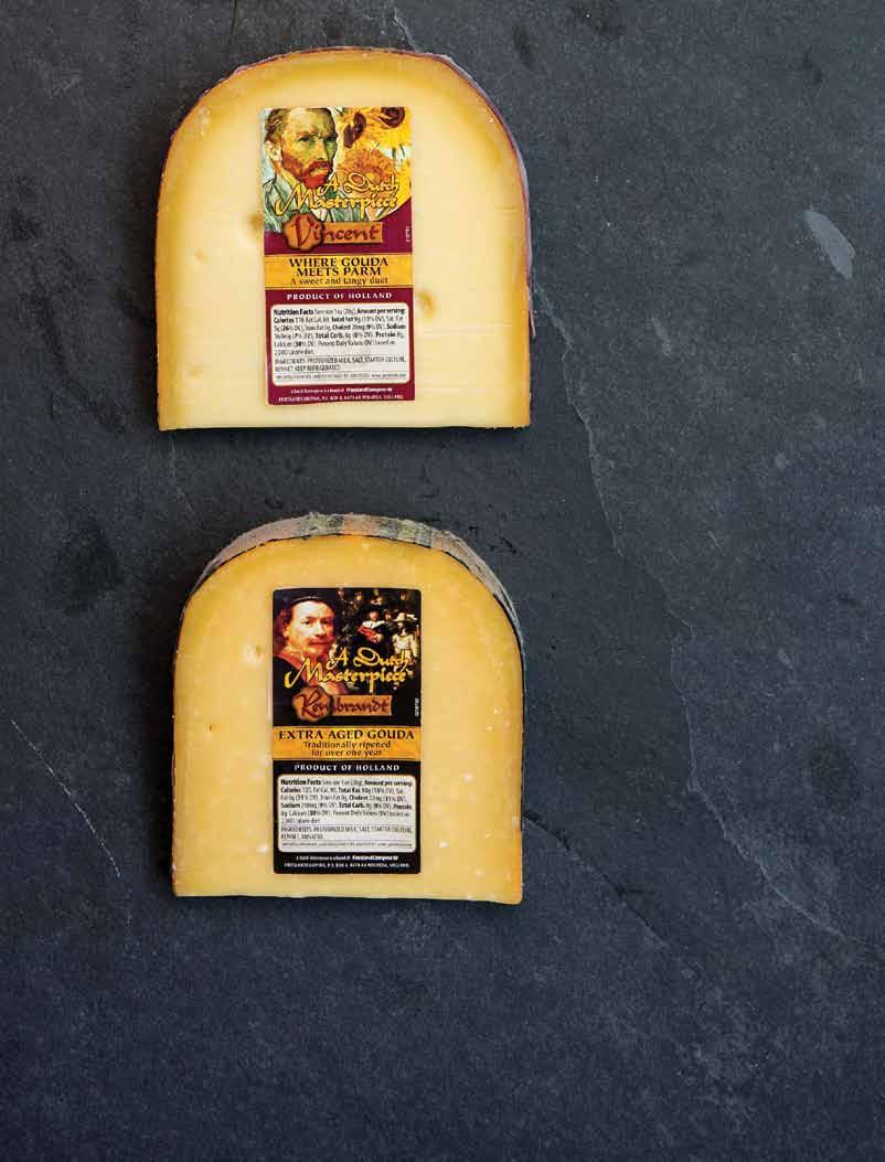 ITALIAN DRY PEPPERED 209324 made in San Francisco c u t s 3.60 a dutch masterpiece rembrandt Rembrandt Extra Aged Gouda is 100% natural and masterfully crafted from the milk of grass-fed cows.