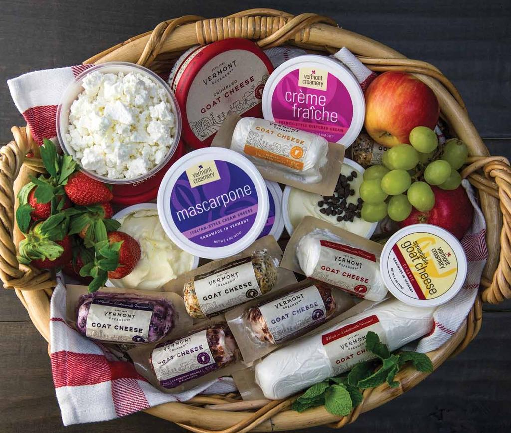 CRUMBLED GOAT Our award-winning classic goat cheese crumbled for your convenience CRÈME FRAÎCHE Crème Fraîche is a decadent, French-style cultured cream that will enhance any recipe that calls for