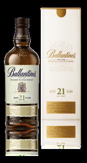 and spicy liquorice long, sweet and delicate, with spicy undertones BALLANTINE S 12YO It is a unique blend of many superior Scotch whiskies aged for a minimum of twelve years in oak barrels each.