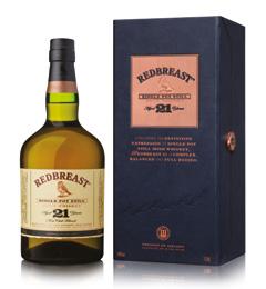 REDBREAST 21YO Redbreast 21YO is the oldest and richest expression of this Irish whiskey.