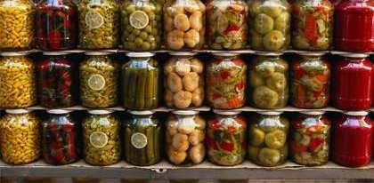 Pickles, which are prepared by mixing water, salt and