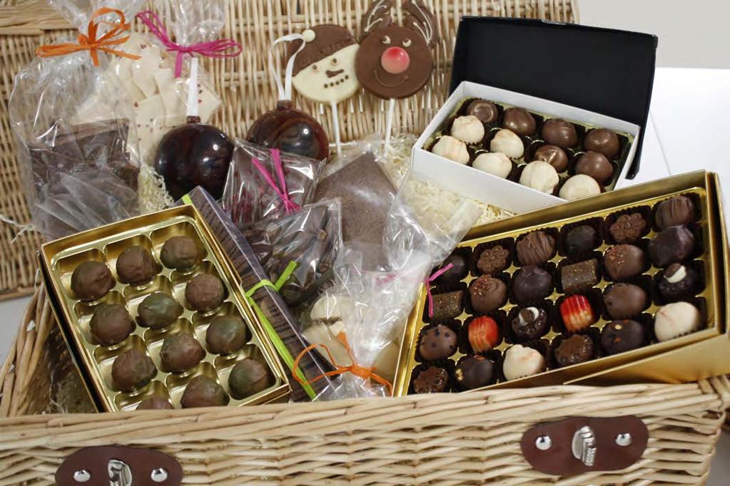 Christmas Hampers NEW Full of chocolatey delights, our festive hampers are packed with a selection