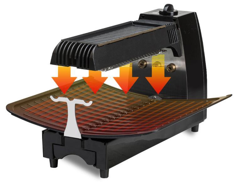 Braten Braten's top-down grill is a very convenient product that does not cause any spattering oil, micro dust or harmful gas while being easy to carry and store with its portable gas system.