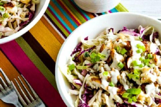 Low-Carb Fish Taco Cabbage Bowls 2 servings Ready in 20 min.