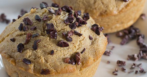Keto Peanut Butter Chocolate Chip Muffins 6 servings Ready in 25 min.