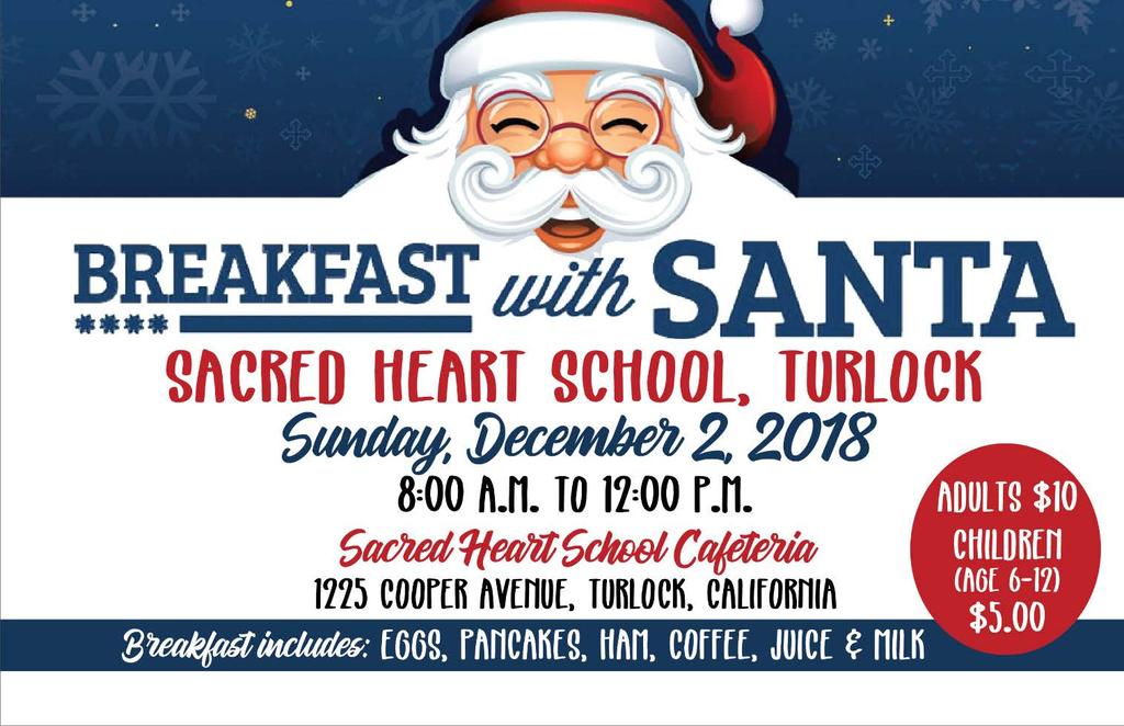 We are still in need of items for our Breakfast with Santa event. If you can help with any of the following, please call the School Office at 634-7787.