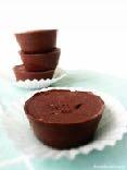 Coconut Oil Chocolate Yields 25 servings (depending on size of molds) 1/2 cup coconut oil 6 tbsp unsweetened cocoa powder 2 tbsp maple syrup or honey 2 tsp vanilla dash of salt Optional: frozen