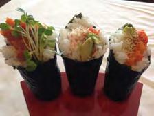 95 Grilled chicken breast, avocado, cucumber and spicy mayo. Temaki-Hand Rolls California Hand Roll 4.