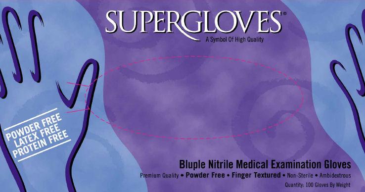 10 Boxes / Per Carton (1000 Gloves) Nitrile Examination Gloves Powder Free Latex Free