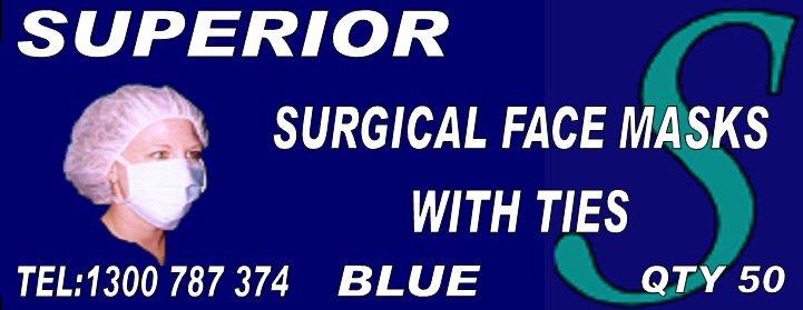SURGICAL FACE MASKS Surgical Face Masks Standard Surgical Face Masks With Ties Non Latex Sizes 17.