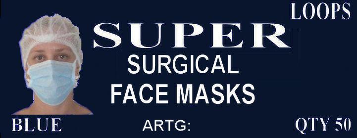 Face Masks Super Soft ALL NEW HIGH FILTRATION PER CARTON + GST Surgical Face Masks With Ear Loops /