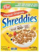 GROCERY POST CEREAL 24/550 g 2 45 72351 - Shreddies Case