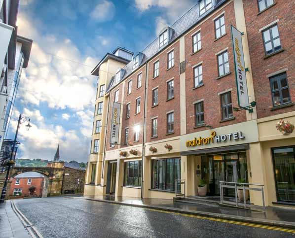 Your wedding day in the heart of the city... Standing proudly alongside the histic Derry city walls, the 4 star Maldron Hotel Derry is the superi choice to celebrate your wedding day.