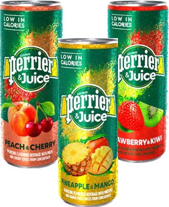 2018, Perrier & Juice Natural water and Zero