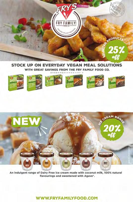 IMPULSE Vegetarian ICE CREAM 8917 Beef Style Chunky Strips 4900 Chicken Style Strips Both 10 x 380g 18.69 RSP 2.49, POR 25% 6242 Fry s Chicken Style Burger 10 x 320g 18.49 RSP 2.