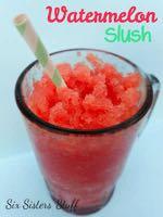 SMALLER FAMILY- WATERMELON SLUSH D E S S E R T Serves: 3 Prep Time: 2 Hours 5 Minutes Cook Time: 4 cups cubed seedless watermelon 1/8 cup lime juice 1 cup