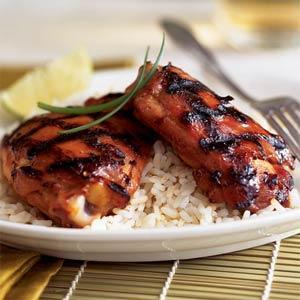 Pairs exquisitely with a glass of Lang Vineyards Farm Reserve Riesling. Enjoy! Barbecue Chicken Recipe 1 (12 oz) jar barbecue sauce, for example hickory flavor.
