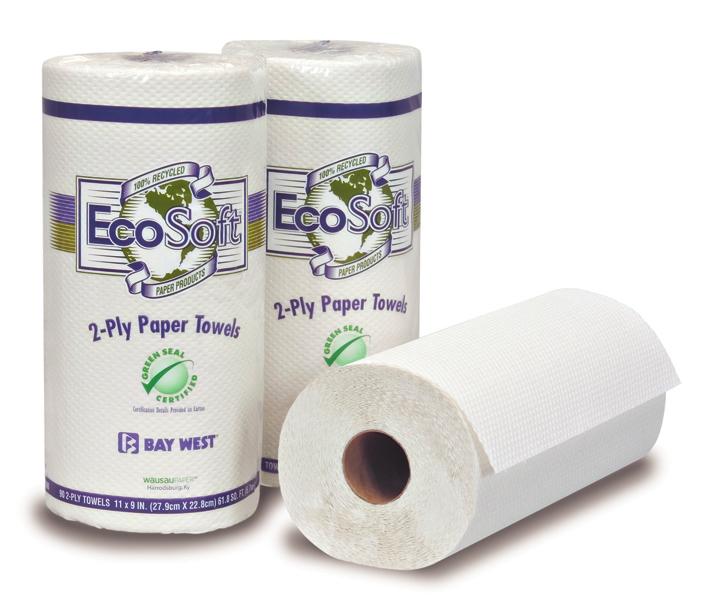 EcoSoft Green Seal Roll Towels EcoSoft Green Seal roll towels satisfy those who prefer to purchase quality towels produced with methods less harmful to the environment.