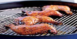 charcoal, an electric element or a gas heated element e.g. grilled chicken. 6.