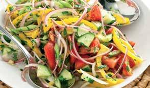 1. Vegetable Salad : It is the salad which has the crnchy vegetables sed and its sed as the appetiser in the meal.