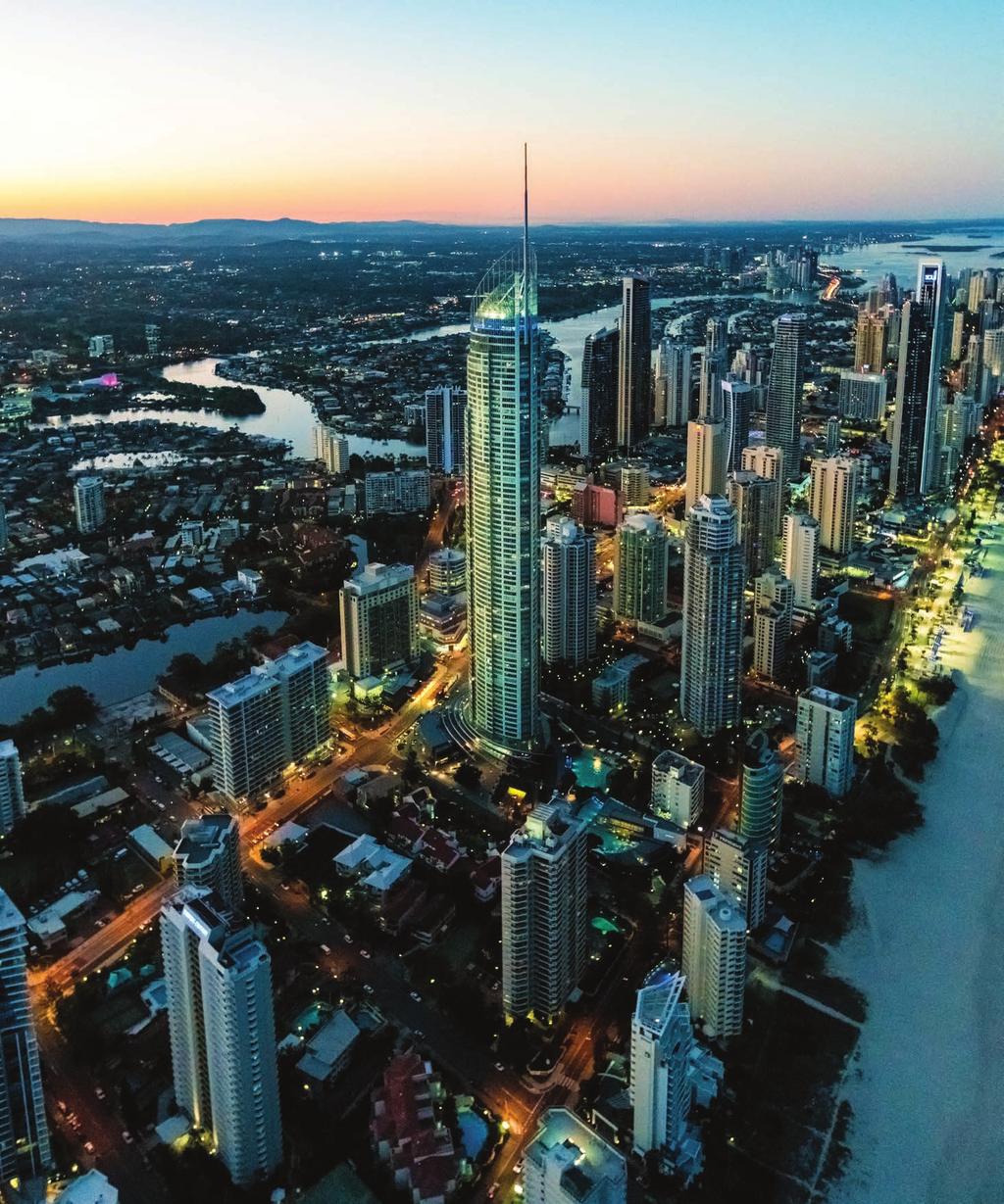 SkyPoint Observation Deck, located on Levels 77 and 78 of the iconic Q1 residential tower, is the Gold Coast s highest, most unique, conferencing and events venue.