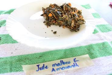 Jute mallow mixed with amaranth Dried jute mallow 200 g Dried amaranth 100 g Fresh