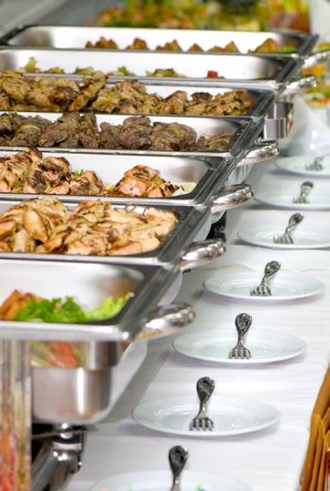Drop Off Buffets Included are all quality disposable plates, forks, napkins, serving utensils, chafers (to keep your hot food hot), and real linen for your buffet table.