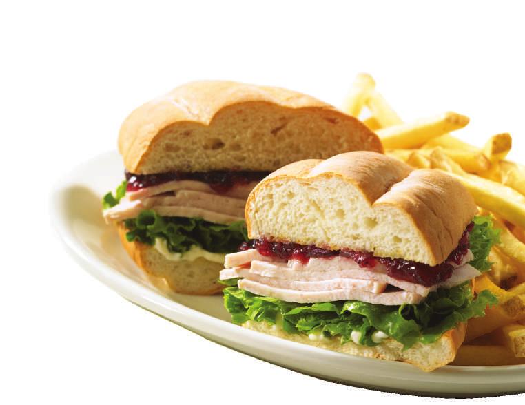 99 Ruby s Favorite egetarian All-American SANDWICHES! All sandwiches are served with refillable fries (Cal 270)! FRESH ROAST TURKEY BREAST SANDWICH Our all-time favorite!