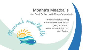 Moana s MeatBalls with the Red Sea Sauce Our product is called Moana