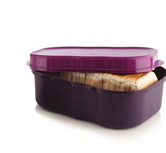 Grooves inside ensure airflow, to keep baked goods fresh. The cover can also be used as a serving tray. 32 cm x 26 cm x 12,5 cm high.