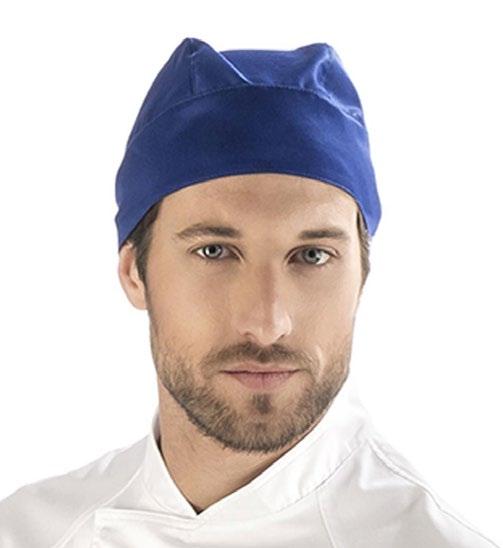 chef Hats & TROUSERS: Chef s Bandana - Royal Blue: A chef s bandana in royal blue, stylish and