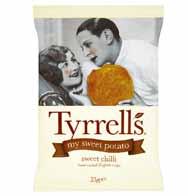 Salted TYR222 Sweet Chilli Sweet Potato Crisps Sweet Potato