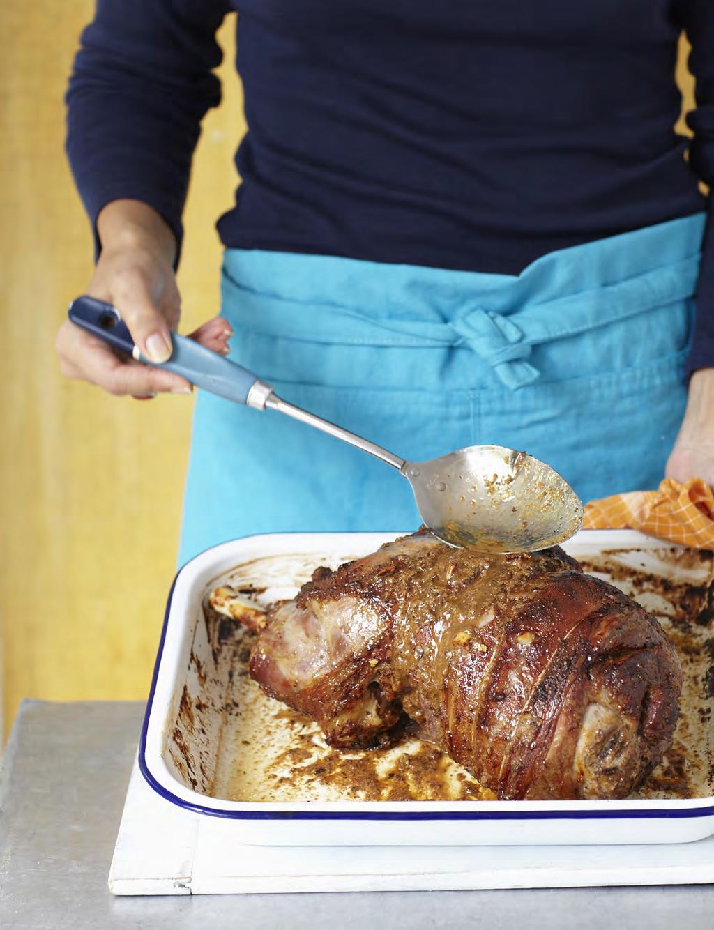 Spiced roast leg of lamb For Indians, roasting a leg of lamb is reserved for special occasions.