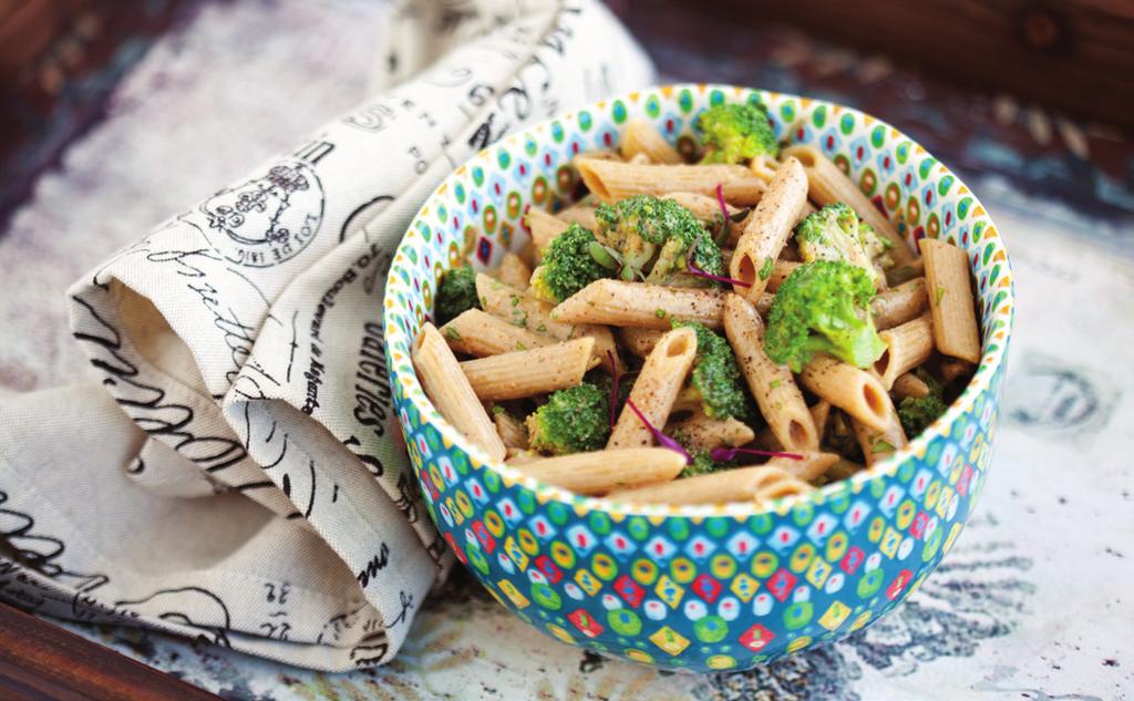 Coconutty Almond and Broccoli Pasta This is a twist on the usual bowl of pasta for dinner. The sauce is made with coconut milk and almond butter, so while it s super creamy, there isn t any dairy.