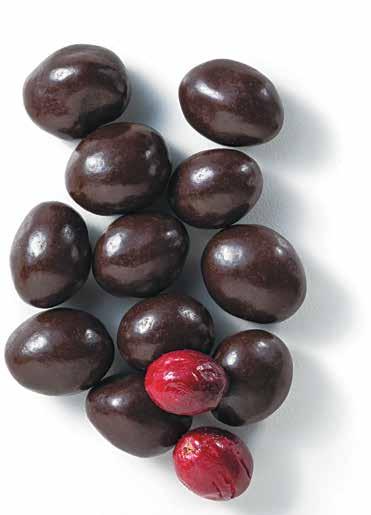 25 V5555 Dark Chocolate Covered Cranberries Arándanos rojos cubiertos de chocolate oscuro Cranberries covered in dark