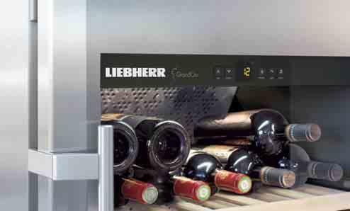 The attractive wooden shelves and the elegant SwingDesign door make these appliances the first choice for the highest standards. Liebherr wine storage cabinets come in a full range of capacities.