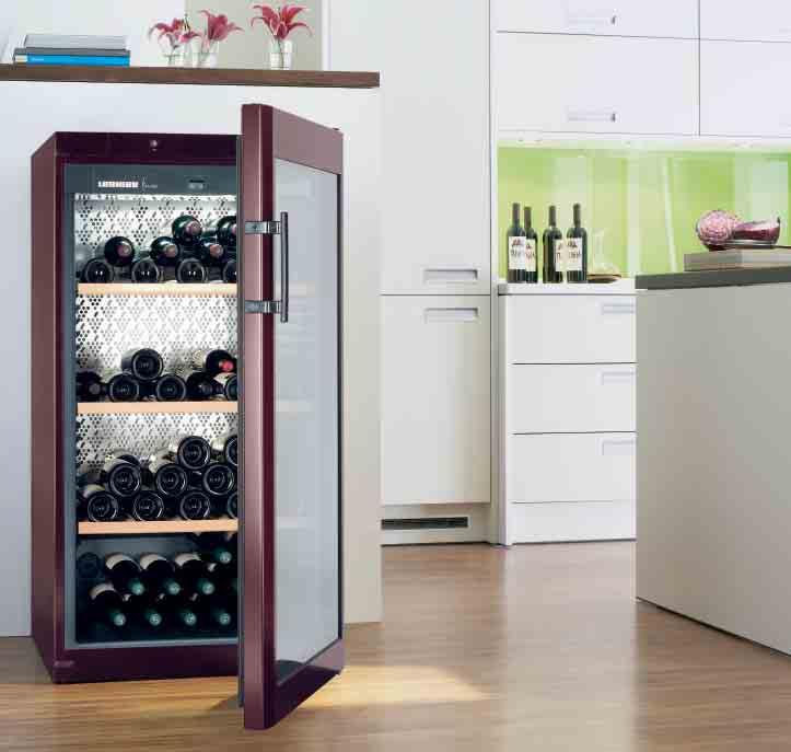Wine storage cabinets of the range Liebherr s large range of wine storage cabinets caters for a wide spectrum of storage requirements.