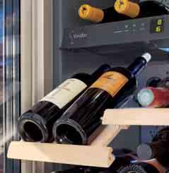 The wine storage cabinets from Liebherr have an activated charcoal filter, which can be easily changed, that purifies the incoming fresh air to