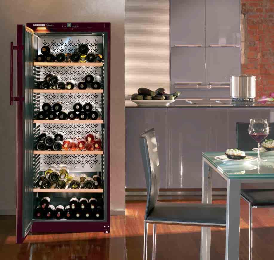 Wine storage cabinets of the range Wine storage cabinets can be set to exactly the temperature required within the range of C to 20 C.