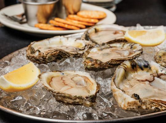 Blue Point oysters make for a tasty appetizer when visiting 1424 Bistro.