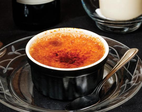 One of the tasty dessert options is this vanilla crème brulee ($7). It also comes in chocolate. 1424 Bistro 1424 Washington Ave. 254-752-7385 Tue-Sat, 5 to 9 p.m. Sun, 11 a.m. to 2 p.